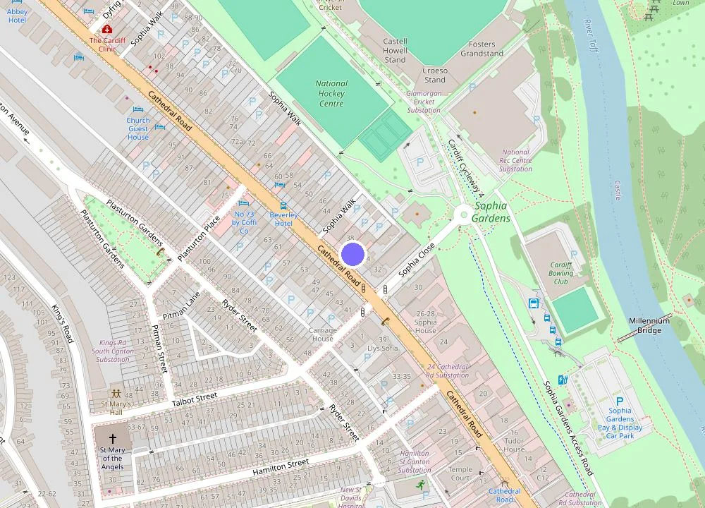 Map: Pontcanna Inn
